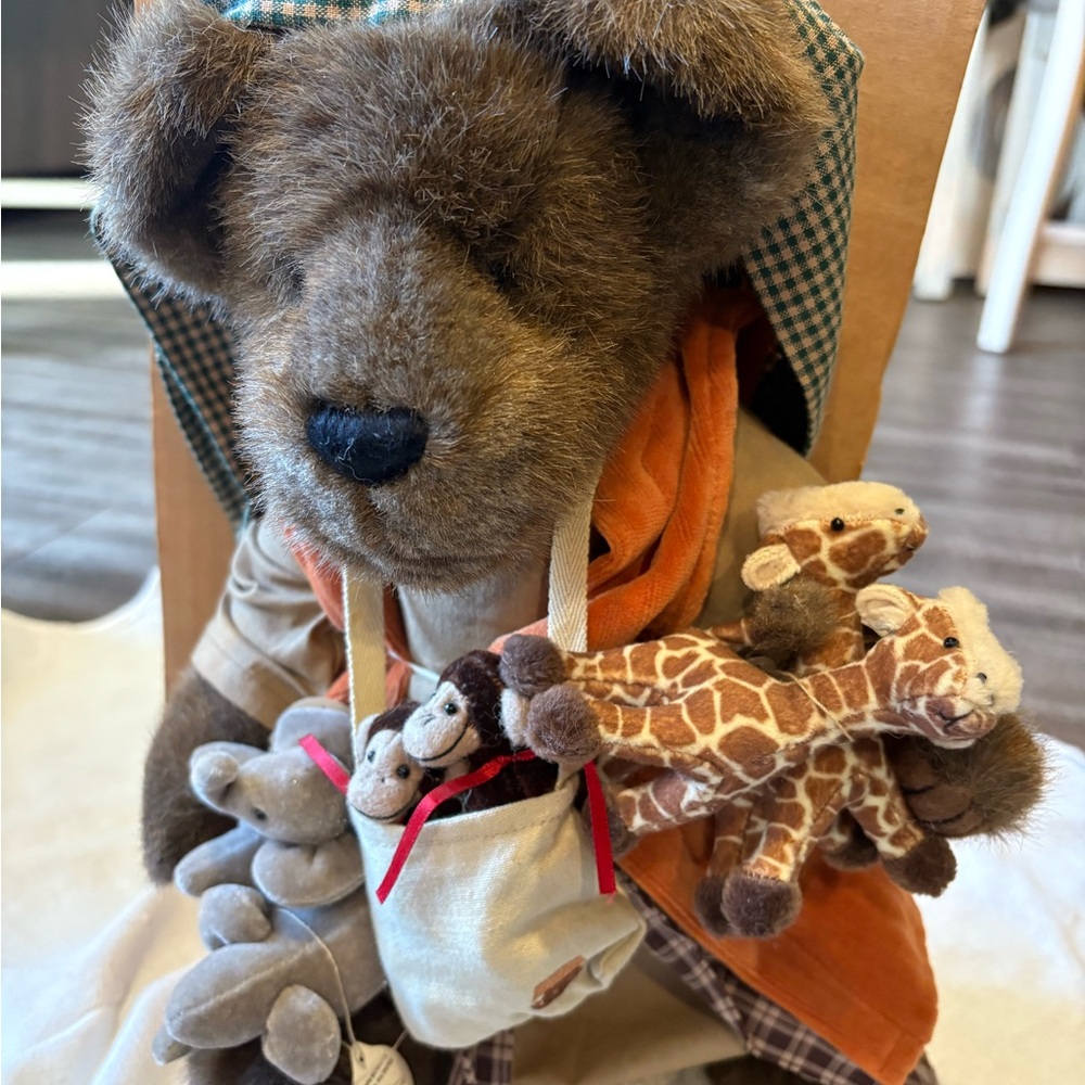 Boyds Bears Plaid and Tan Plush